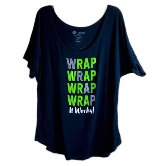 It Works Global Wrap Wrap Wrap Wrap Tee Shirt - Picture 3 of 7